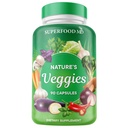 Superfood MD Veggies Supplement - 90 Veggie Kapsler - Understøtter energiniveauer, Beta Caroten, Vitamin & Min - Soja Free - 90 Tæl