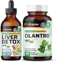 BIO KRAUTER Lever Detox Tinktur 4 Fl. Oz. & Cilantro 100 Kapsler