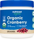Nutricost Organic Cranberry Powder, 8 oz, 5G per servering - ikke-GMO, Gluten- fri