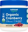 Nutricost Organic Cranberry Powder, 8 oz, 5G per servering - ikke-GMO, Gluten- fri