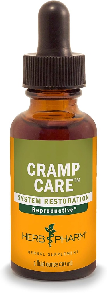 Herb Pharm Cramp Care Flydende Herbal Extract Drops til støtte for en sund menstruationscyklus, 1 Oz