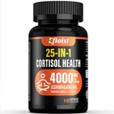 Cortisol Health Supplement, 25- in-1 Cortisol Reducer for kvinder & mænd, Cortisol Kosttilskud til med Ashwagandha, Rhodiola Rosea, L- Theanin, 10 Kapsler