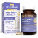 Daglig Nouri Menopause Probiotiske Mezzogiorno 124; Understøtter Hormonal Balance, Østrogen, Hot Flashes, Night Sweats, Bloating & Gut Health Mezzogiorno 124; 3 Klinisk Studerede Strops + Resveratrol & Vegan Omega Oil Mezzogiorno 124; 30- Day Supply