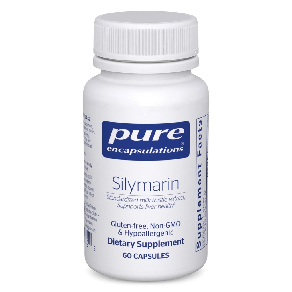 Pure indkapslinger Silymarin - 250 mg Milk Thistle Per Kapsel - Leversygestøtte - Antioxidanter supplement - Non- GMO & Vegan - 60 kapsler