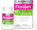 Florajen Kids Probiotiske, 6 Millioner CFU 'er, Kølede Probiotika for Børn, Multi Culture Probiotiske Supplement, Relieves Occasional Gas, Bloating & Constipation, Understøtter Gut Health, 30 Ct (3 Pack)