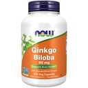 Now Foods Supplements, Ginkgo Biloba 60 mg, 24% Standardized Extract, Non- GMO Project Verified, 240 Veg Kapsler