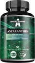 APOLLO 'S HEGEMONY Astaxanthin 8 mg fra mikroalger Haematococcus pluvialis - 90 Vegankapsler - 3 Måneders forsyning - Kraftig antioxidant - Kosttilskud