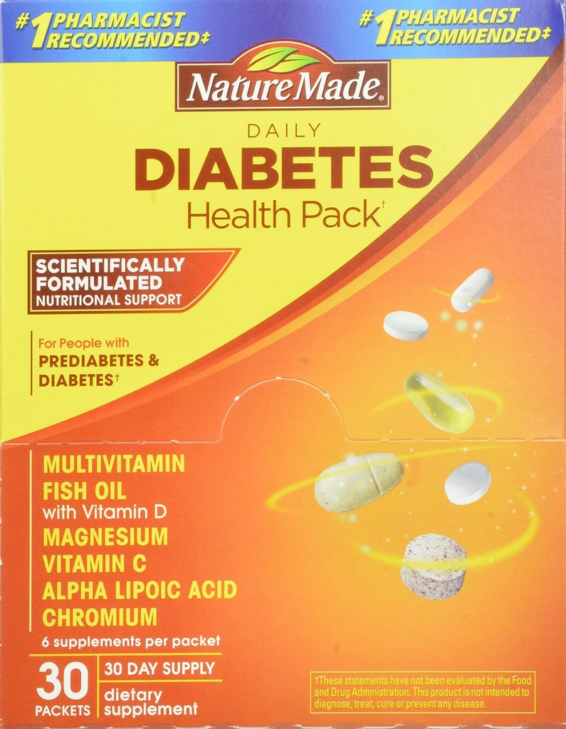 Nature Made Diabetes Health Pack, 30-greve