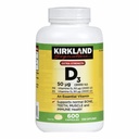 Kirkland Maximum Strength Vitamin D3 600 Softgels (pakke med 2)