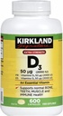 Kirkland Maximum Strength Vitamin D3 600 Softgels (pakke med 2)