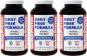 Yerba Prima Daily Fiber Formel Powder - 12 oz (Pack of 3) - Opløselig & Uopløselig Dietary Fiber Supplement - Colon Cleanse - Vegan, Non- GMO, Gluten- Free