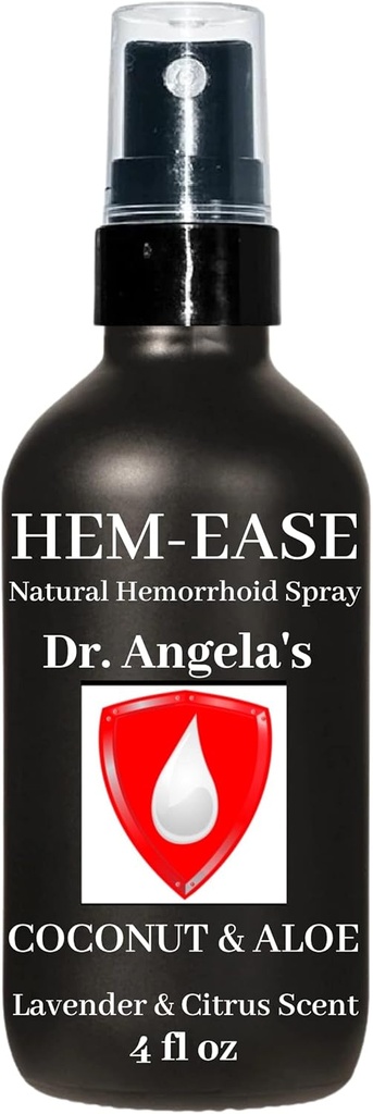 Dr. Angelas hæmoridbehandling Spray 124; Organic Aloe Vera, Witch Hazel & Essential Olies Turmerisk & Tea Tree
