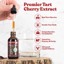 Advanced Tart Cherry Extract - Real Tart Cherries - Rich in Phytonutrients - Flydende ekstrakt for bedre absorption