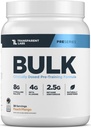 Transparent Labs Bulk Pre Workout Powder - naturligt sødet avanceret præ-workout Formel for muskeltræning og styrke - 30 Servere, Peach Mango