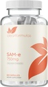 Bioactive SAM- e 750mg - High Strength SAM- e Supplement with Biological Active S, S Form for lever og mood Support - Vegan Non- GMO Konserveringsfri - Lavet i USA (60 kapsler)