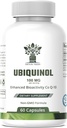 Ubiquinol CoQ10 100mg - Forbedret biotilgængelighed, High Absorption Supplement - Non- GMO, Gluten Free for Heart Health & Cardiovaskulær Support, 60 kapsler