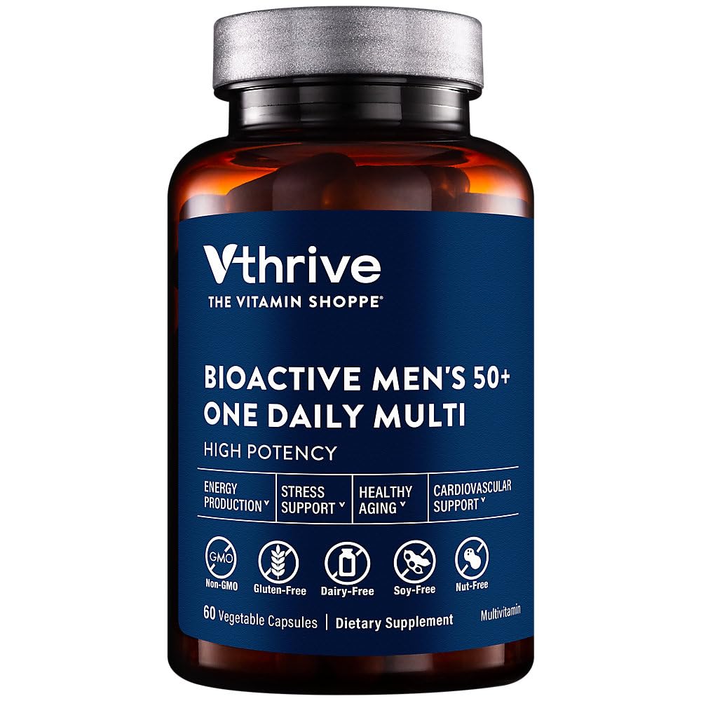 Vtrives bioaktive mænds Multivitamin - One- Daily Multi (60 vegetabilske kapsler)