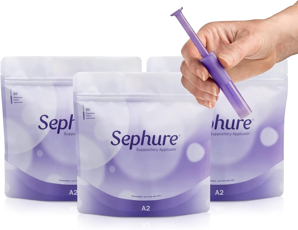 Easy- to- Brug Suppository Applicator for kvinder og mænd, Disponibel Applicator for Suppositorier for Forstoppelse fra forskellige brands, 3- Pack, 30- Greve, Størrelse A2