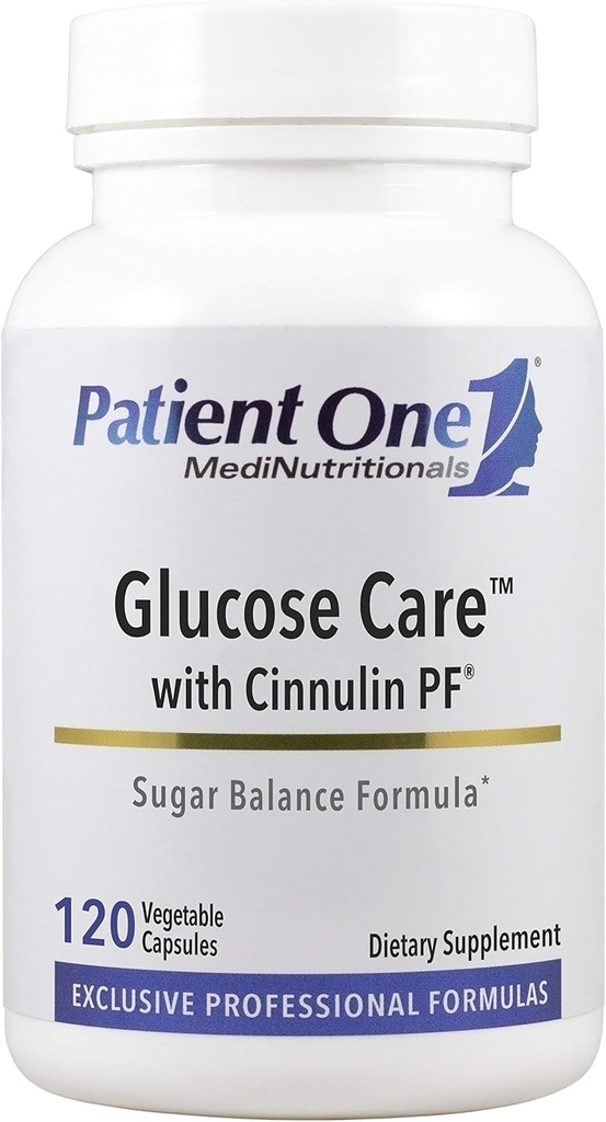 Patient One Glucose Care er 124; supplement til støtte pancreas, hjerte og vaskulære sundhed *