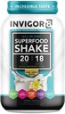 INVIGOR8 Superfood Grass Fed Whey Protein Isolate Shake Fransk Vanilla Gluten- Free and Non GMO Meal Erstatning med Probiotika og Omega 3 (483g)