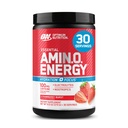 Optimum Nutrition Amino Energy Powder Plus Focus, med BCAA, Electrolytes, og koffein, Juicy Strawberry, 30 Servere (Packaging May Vary)