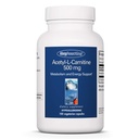 Allergy Research Group Acetyl- L- Carnitin 500mg Supplement - Metabolisme og energistøtte, ALC, fri form Aminosyre, Vegetariske kapsler - 100 Tæl
