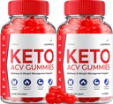 (2 Pack) Leap Keto ACV Gummies - Advanced Formel Leap Keto Plus Weight Management ACV Gummies Apple Cider Vinegave Keto Leap ACV Gummies Kosttilskud Anmeldelser Mænd Kvinder (120 Gummies)