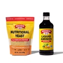 Bragg Premium 12 Ounce Nutritional Gær Seasoning Pouch - Vegan, Gluten Free Cheese Flakes and Liquid Aminos All Formål Seasoning - Soja Sauce Alternativ 16 Unse