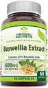 Herbal Secrets Boswellia Serrata Extract Supplement: 124; 65% Boswellinsyre: 124; 600 Mg pr Servering: 124; 60 Kapsler: 124; Non- GMO: 124; Gluten- fri; 124; Fremstillet i USA