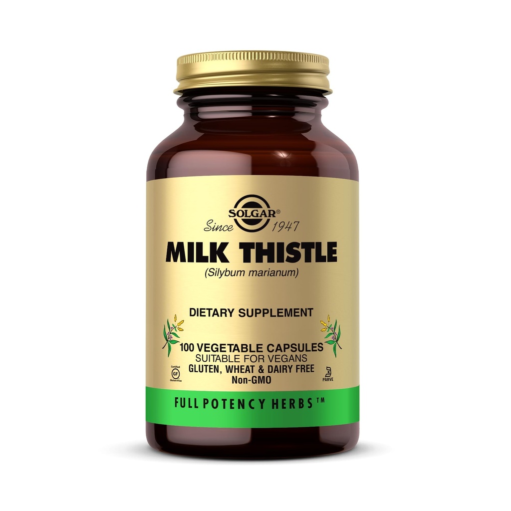 Solgar - Full Potency Milk Thistle, 100 Vegetable Capsules