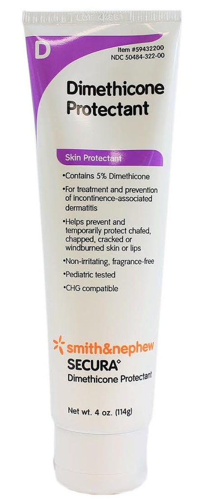 Smith og Nephew Secura Dimethicone Protectant 4oz Tube 59432200 by Smith & Nephew