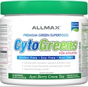 ALLMAX Nutrition - Cytogreens Super Green Powder, Infunderes med Spirulina, Spinach & Barley Grass, Understøtter immunsundhed og fordøjelsesfunktion, Vegansk Friendly, 125 Bedste