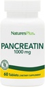Natures Plus Pancreatin - 1000 mg, 60 Tablets - Natural Digestive Enzyme Supplement for Gastrointestinal Support - Contains Amylase, Protease & Lipase - Gluten-Free - 60 Servings