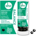 SHO Balance 100 Millioner CFU Prebiotika og Probiotika, herunder Lactobacillus Casei til fordøjelse, Shelf- Stable Vegan Probiotika til mænd og kvinder - 60 Pills Refill flaske
