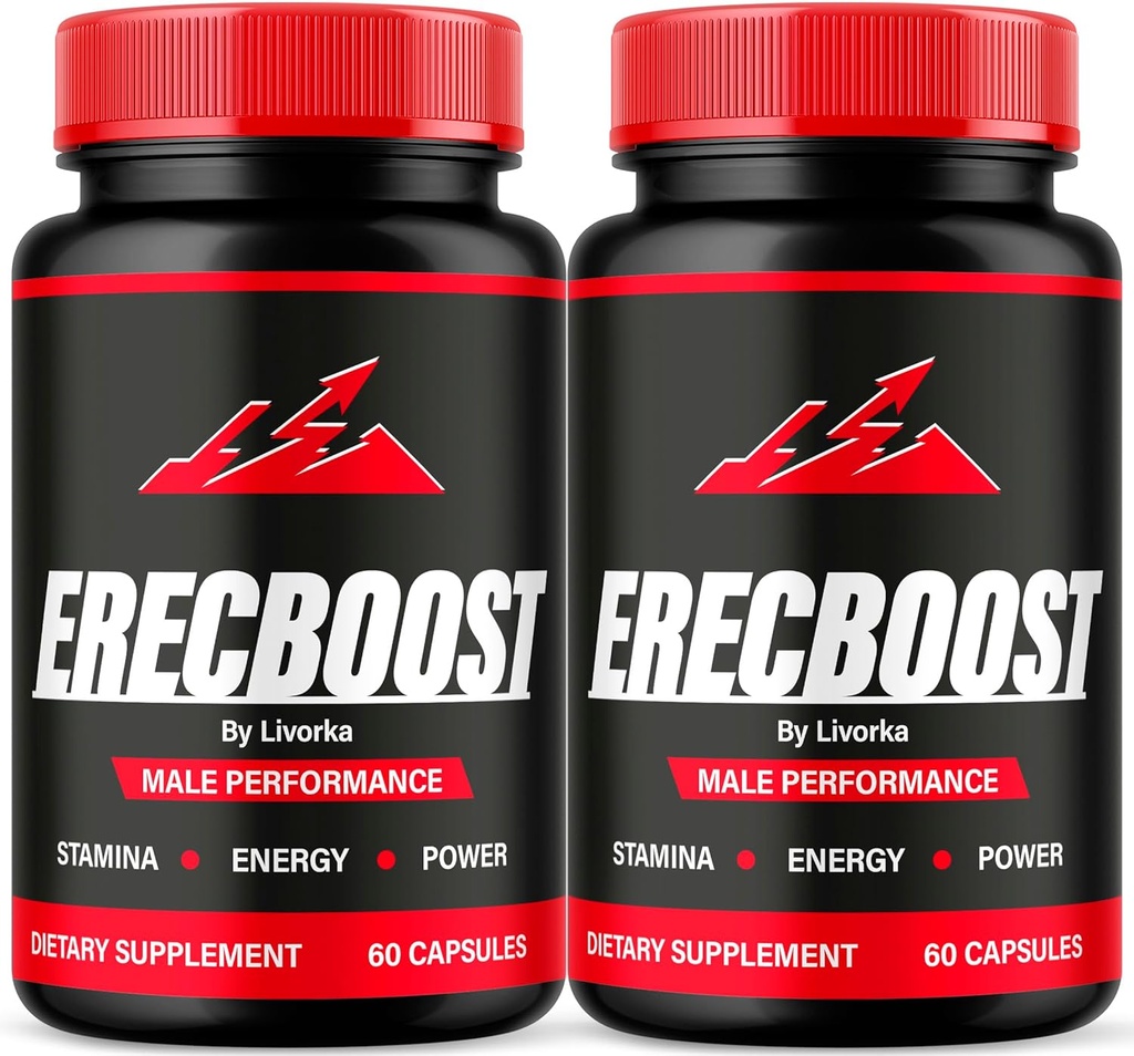 (2 Pack) Erecboost kapsler til mænd, Erecboost Original, Erecboost til mænd, Erecboost En Capsulas, ErecaBoost piller, Erecboost Pastillas, Erecboost Natural Advanced Formel, 120 Kapsler