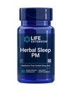 Life Extension Herbal Sleep PM, Lemon Balm, honokiol (Magnolia bark), Chamomile, Promotes Healthy Sleep, Hormone-Free, melatonin-Free, Gluten Free, Non-GMO, Vegetarian, 30 Capsules