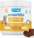 Vetnique Seniorsabs Senior Dog Multivitamin med Glucosamin, Omega 3 Fish Oil, og Probiotika - for hund Joints, fordøjelse og immunforsvar til optimal sundhed (All- in- One Daily Vitamin, 60 Ct)