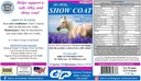 SU- PER Vis Coat Supplement for Heste - Understøtter blød, Silky, og Shiny Coat - Hurtigere Mane og Hale vækst - Aminosyrer, B- Complex vitaminer og mineraler - 12,5 Pund, 3 måneders forsyning