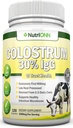 Colostrum - 1000mg - 120 kapsler - 30% IgG - Non- GMO US Dairy - First Malking Bovine Colostrum - Lavvarme Forarbejdet - Great for GI Tract Health - immunforsvar - ben og muskel sundhed