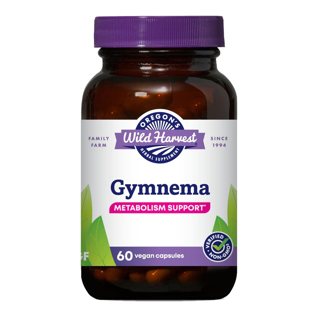 Oregon 's Wild Harvest Gymnema Herbal Supplement Vegan Kapsler, 60 Greve