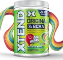 Xtend Original BCAA Powder Airheads Rainbow Berry Flavor, 7g BCAA og 2,5 g L- Glutamin, Sukker Free Post Workout Muscle Inddrivelse Drik med Aminosyrer til mænd og kvinder, 30 Servering