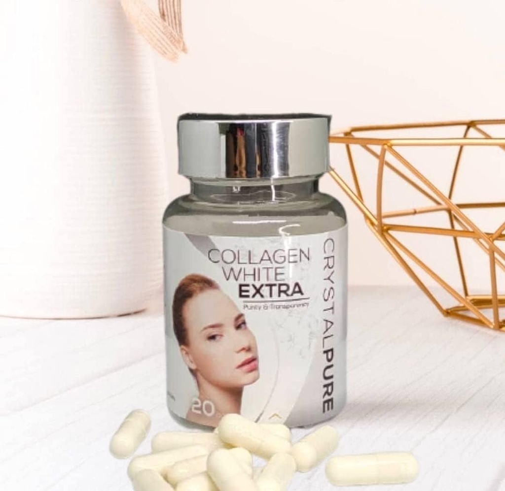 Kollagen hvid ekstra krystal Pure Skin Glutathion supplement
