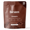 Beam Dream Sleep Powder, L- Theanin, Apigenin, Reishi og Magnesium, Tredjeparts testet Natural Sleep Aid & Sleep Supplement for Deep Sleep, Afslapning og Inddrivelse, Natural Sleep Support, 30 Serveringer