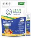 Lean Hydration Daily Electrolyte Packets Drink Mix 124; Zero Calories, Zero Sugar plus Vitamin, Minerals & More; 124; 16 ct (Ananas Mango)