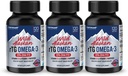 NANOWELL Wild Alaska rTG Omega-3 Fish Oil 1196mg - EPA, DHA, D3- vitamin & E - 120 Softgels x 3 flasker (360 Tæl)