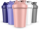 JEELA SPORTS 5 PACK Protein Shaker Flasker til Protein Mixes -20 OZ- Opvaskemaskine Safe Shaker Cups til Protein Shakes - Shaker Cup til Blender Protein Shaker Flaske til Shakes Protein Shake Blender