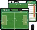 LEAP Coach Board Premium Taktisk Udklipsholder To Sider med fuld & Half Court Dry Erase Marker Board for Basketball, Baseball, Fodbold, Hockey