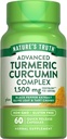 Nature 's Truth Turmeric Curcumin 1500 mg gmo 124; 60 kapseler 124; med Black Pepper Extract, Olive Leaf & Tart Cherry