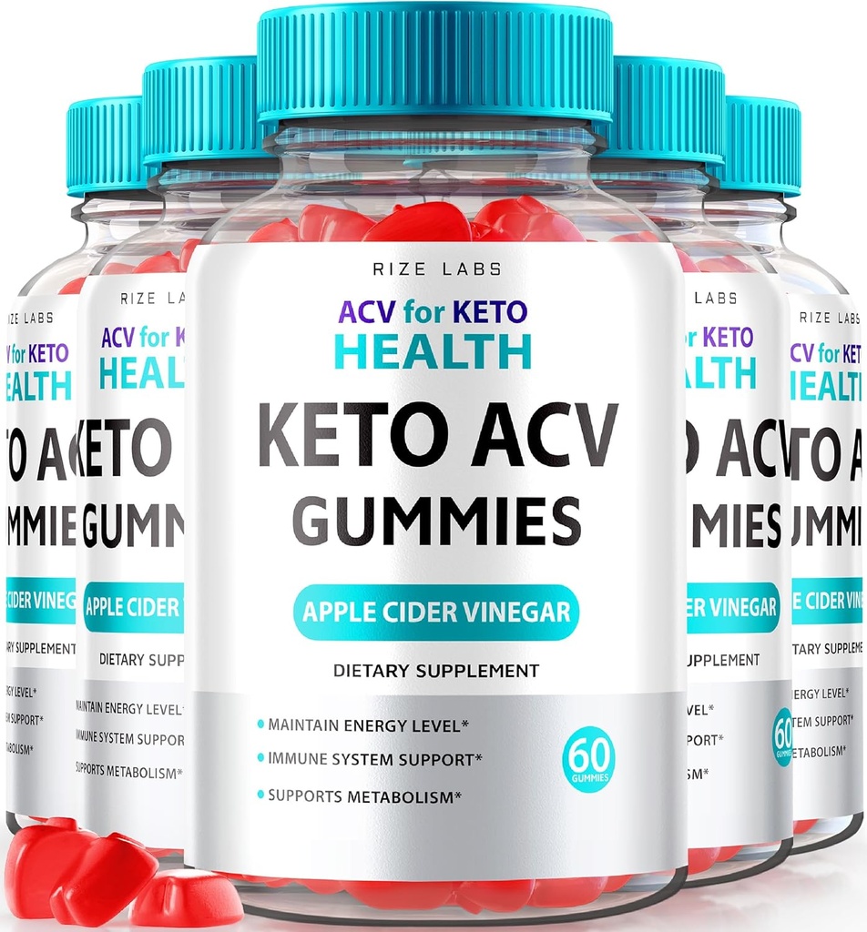 rize labs - ACV for Keto Health Gummies - 750mg Advanced Weight Loss with Apple Cider Vincipes ACV Supplement for Belly Fat (300 Gummies)