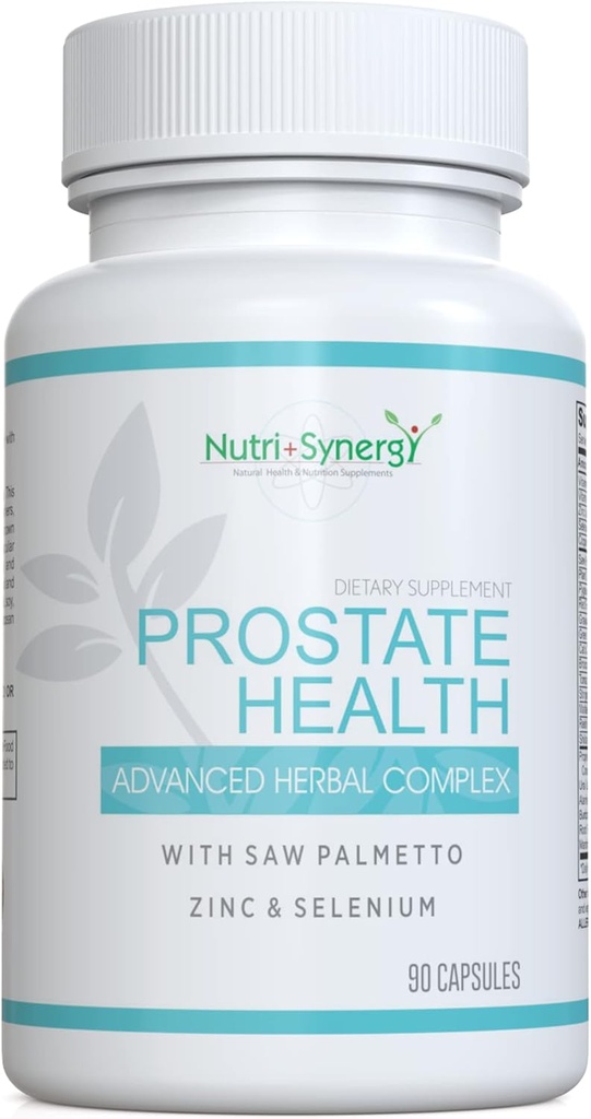 Prostata sundhed - Saw Palmetto, zink, vitaminer B6 & E, Selen, Advanced Formel for Prostata Support. 90 Kapsler